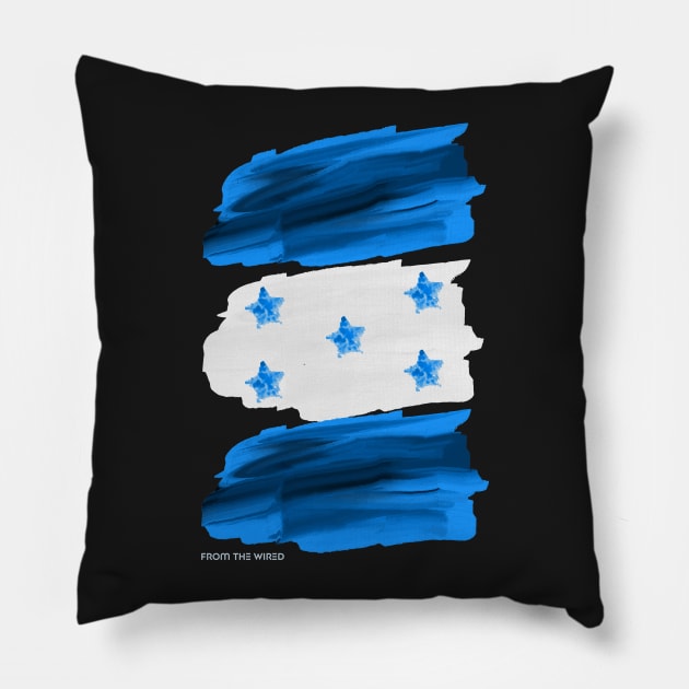 Honduras Flag Pillow by allanvindel