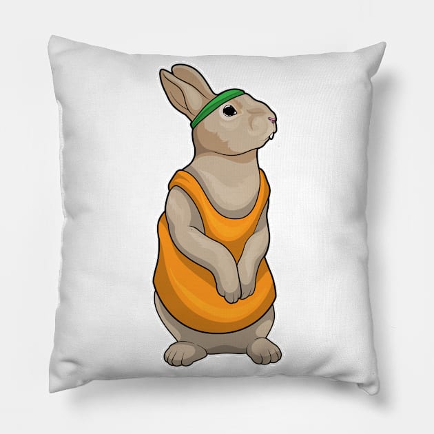 Bunny Running Fitness Pillow by Markus Schnabel