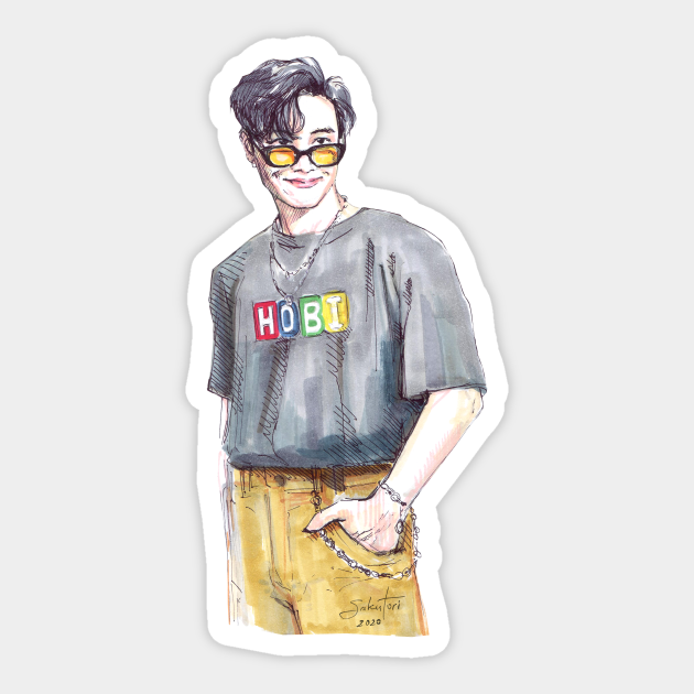 j hope dynamite bts sticker teepublic uk