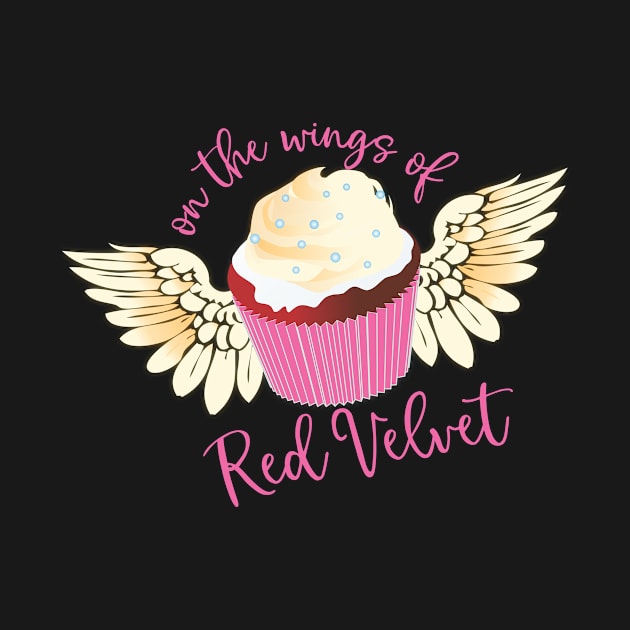 Red velvet cupcake angel wings baking bakery sweets by BigMRanch