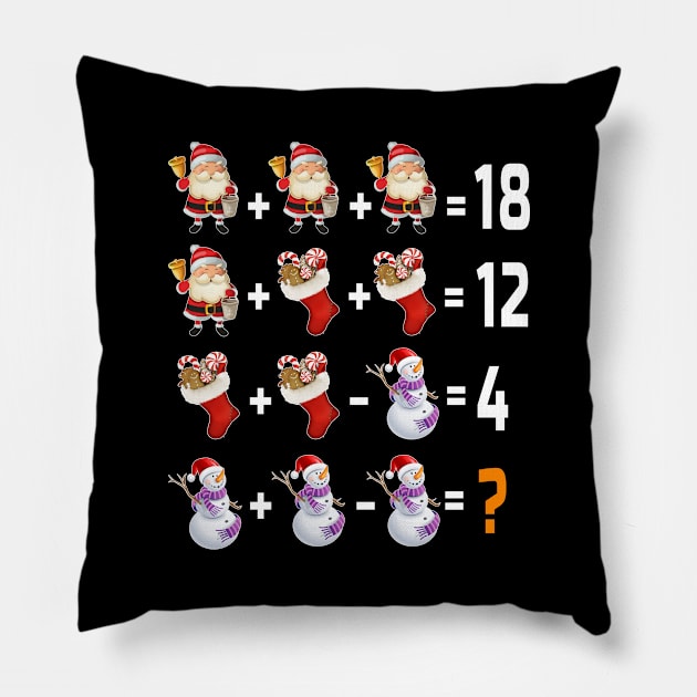 Teachers Christmas Xmas Gift Ideas Pillow by salah_698