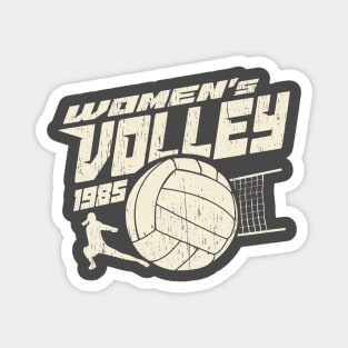 Womens volleyball retro vintage 80s Magnet