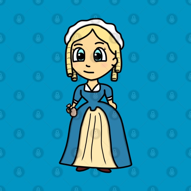 Chibi Elizabeth Maxwell Steele (Small Print) by Aeriskate