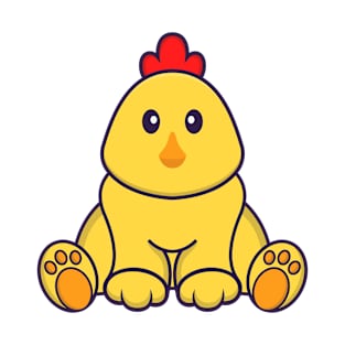 Cute chicken is sitting. T-Shirt