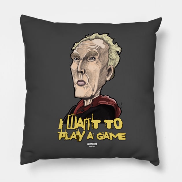 John Kramer Pillow by AndysocialIndustries