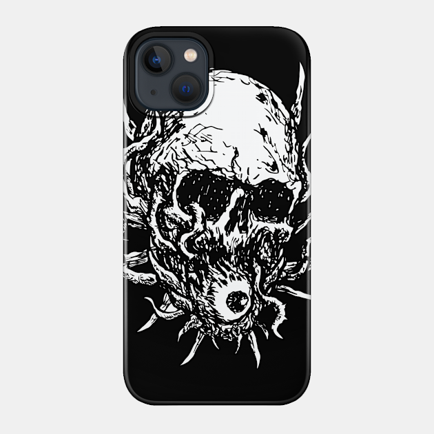 Brutal Death Metal Eternal Sight Eye Skull by KRAFT - Metal - Phone Case