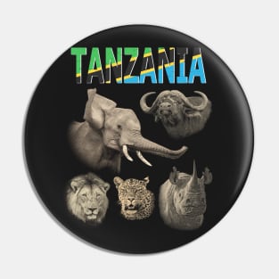 Big Five Tanzania Safari Pin