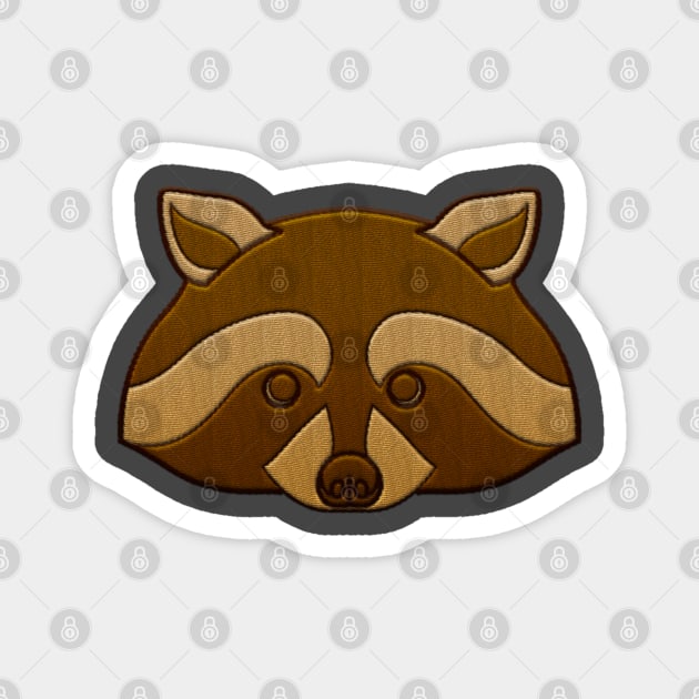 Racoon Magnet by aaallsmiles