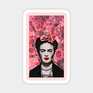 Frida Kahlo in Bloom Magnet