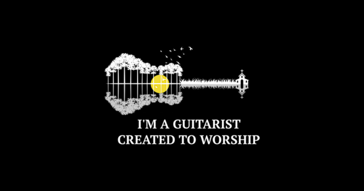 Christian Jesus Guitar Worship Bibel Guitarist Guitarist Sticker