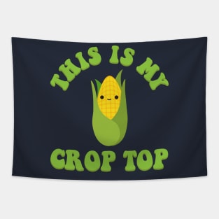 This Is My Crop Top Funny Farming Kawaii Groovy Retro Tapestry