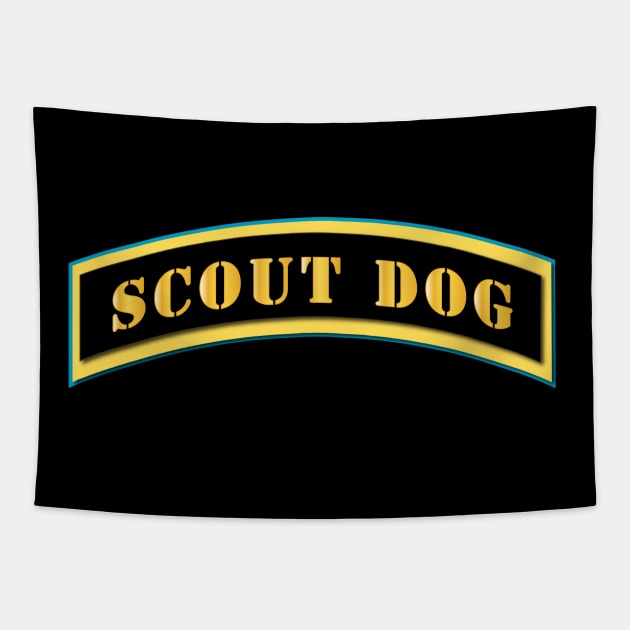 Scout Dog Tab - Gold Tapestry by twix123844