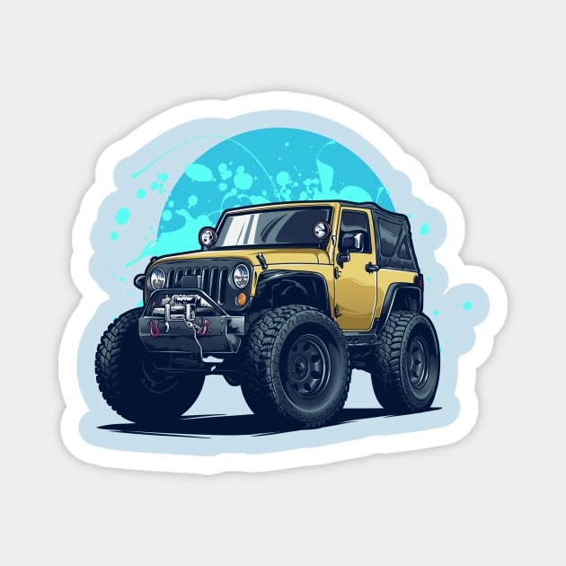 Strenght Offroad Truck Magnet by Aiqkids Design