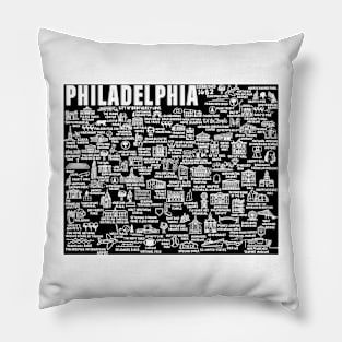 Philadelphia Map Pillow