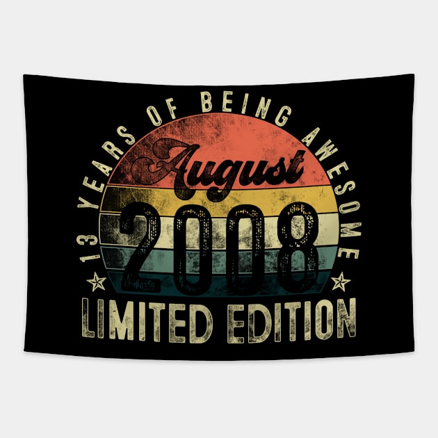 Vintage Retro August 2008 13 years of being Awesome Tapestry by TeeBlade