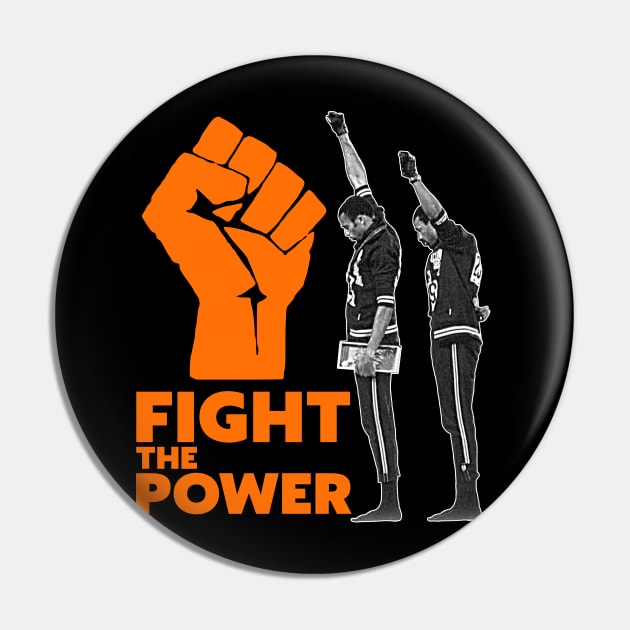 FIGHT THE POWER // Black Power Salute 1968 Olympics Pin by darklordpug