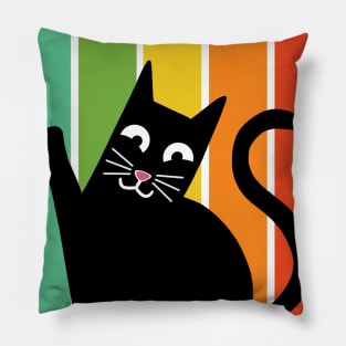 Best Cat Dad Ever Retro Vintage Daddy Gift Cats Pillow