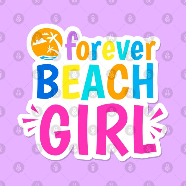 Forever beach girl by BrightLightArts
