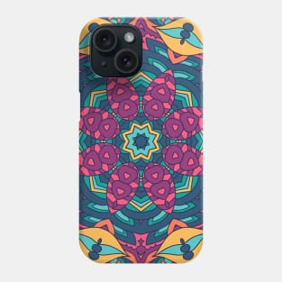 Colorful Indian Mexican Ethnic Oriental Rug Mandala Boho Pattern Phone Case