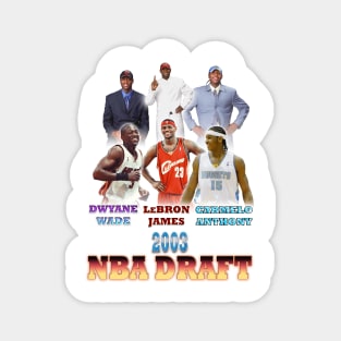 2003 NBA Draft Rap Tee Magnet