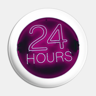 24 hrs in pink Pin