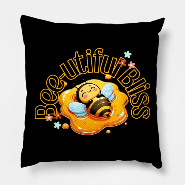 Bee-utiful Bliss Pillow by Art from the Machine