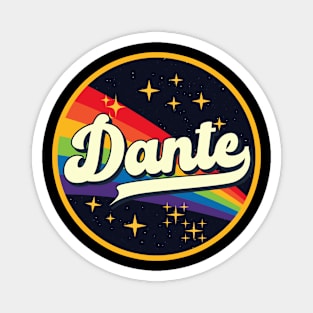 Dante // Rainbow In Space Vintage Style Magnet