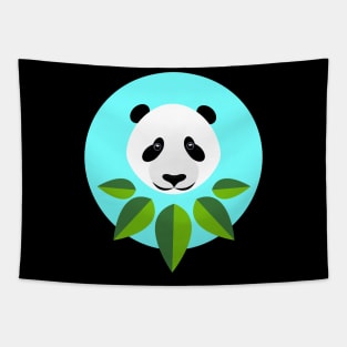 Little panda in bamboo branches Tapestry