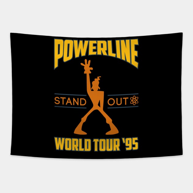 Powerline Stand Out World Tour Tapestry by western.dudeooles