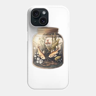 Two Koi Fish in a Terrarium Phone Case