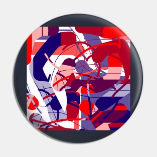 Red, blue and purple Pin
