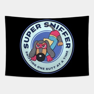 Cute Funny Super Sniffer Doxie Dachshund Tapestry