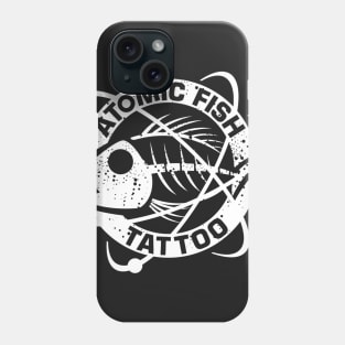 Atomic Fish Tattoo Original Solid White Phone Case