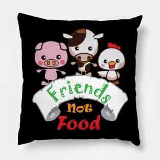 Friends not food - Vegan Pillow