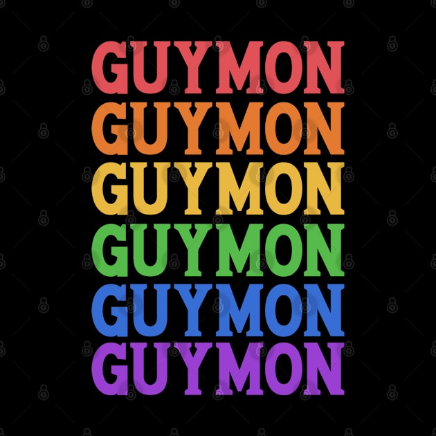 GUYMON RAINBOW TYPOGRAPHY by OlkiaArt