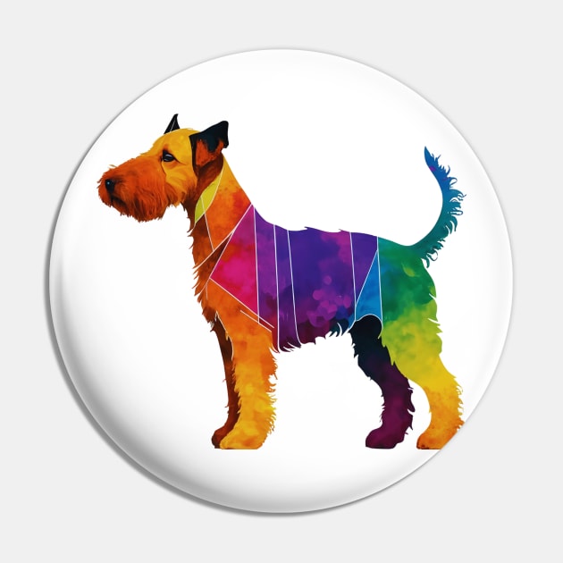 Airedale Terrier Pin by Inktopolis