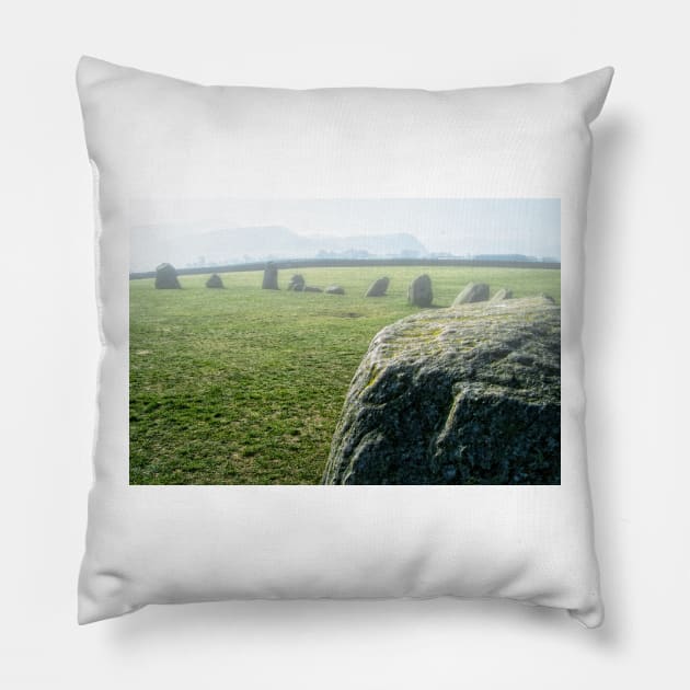 Castlerigg Stone Circle, UK (25) Pillow by Avalinart