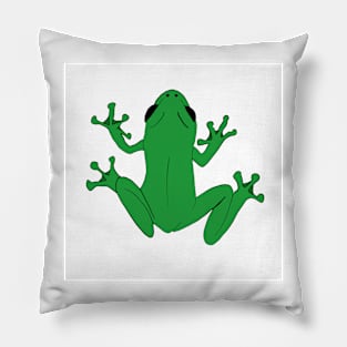 Rénette green frog Pillow