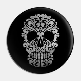 Grey Skull Pin