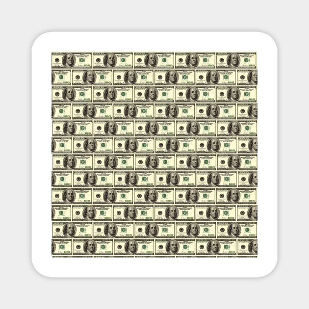 One hundred dollars, dollars, millionaires club Magnet by JPS-CREATIONS