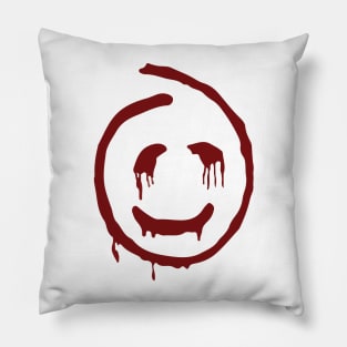 Sinister Smiley, Red John Fictional Serial Killer On The Mentalist TV Crime Drama Pillow