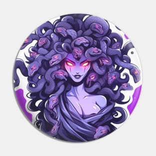 Pastel Goth Medusa Pin