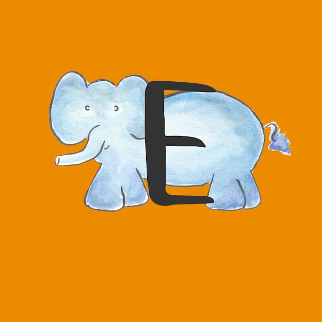 E is for Elephant by littlebigbit