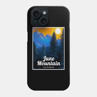 June Mountain California United States ski Phone Case