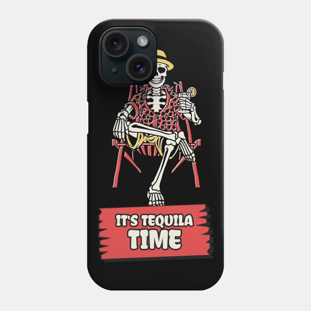 It's Tequila Time Cinco De Mayo Drinking Phone Case by AA