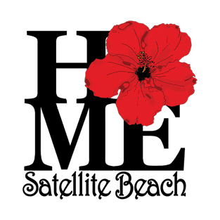 Satellite Beach Red Hibiscus T-Shirt