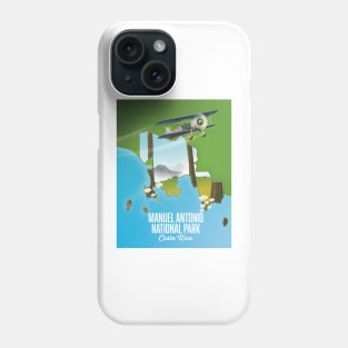 Manuel Antonio National Park map Phone Case