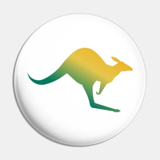 Green Kangaroo Pin