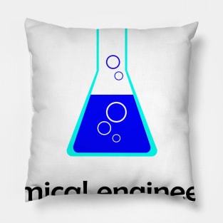 chemical engineering logo engineer t-shirt Pillow