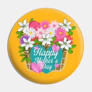 Mothers day flower basket Pin